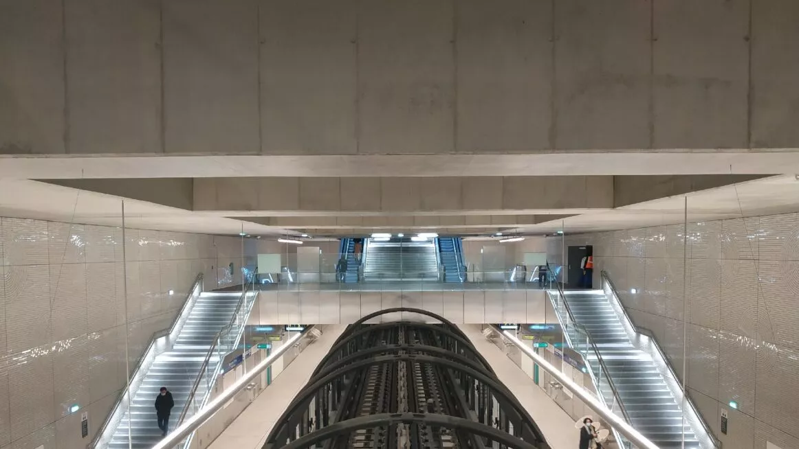 Image des rails de la ligne 14 au sud lean opc setec opency