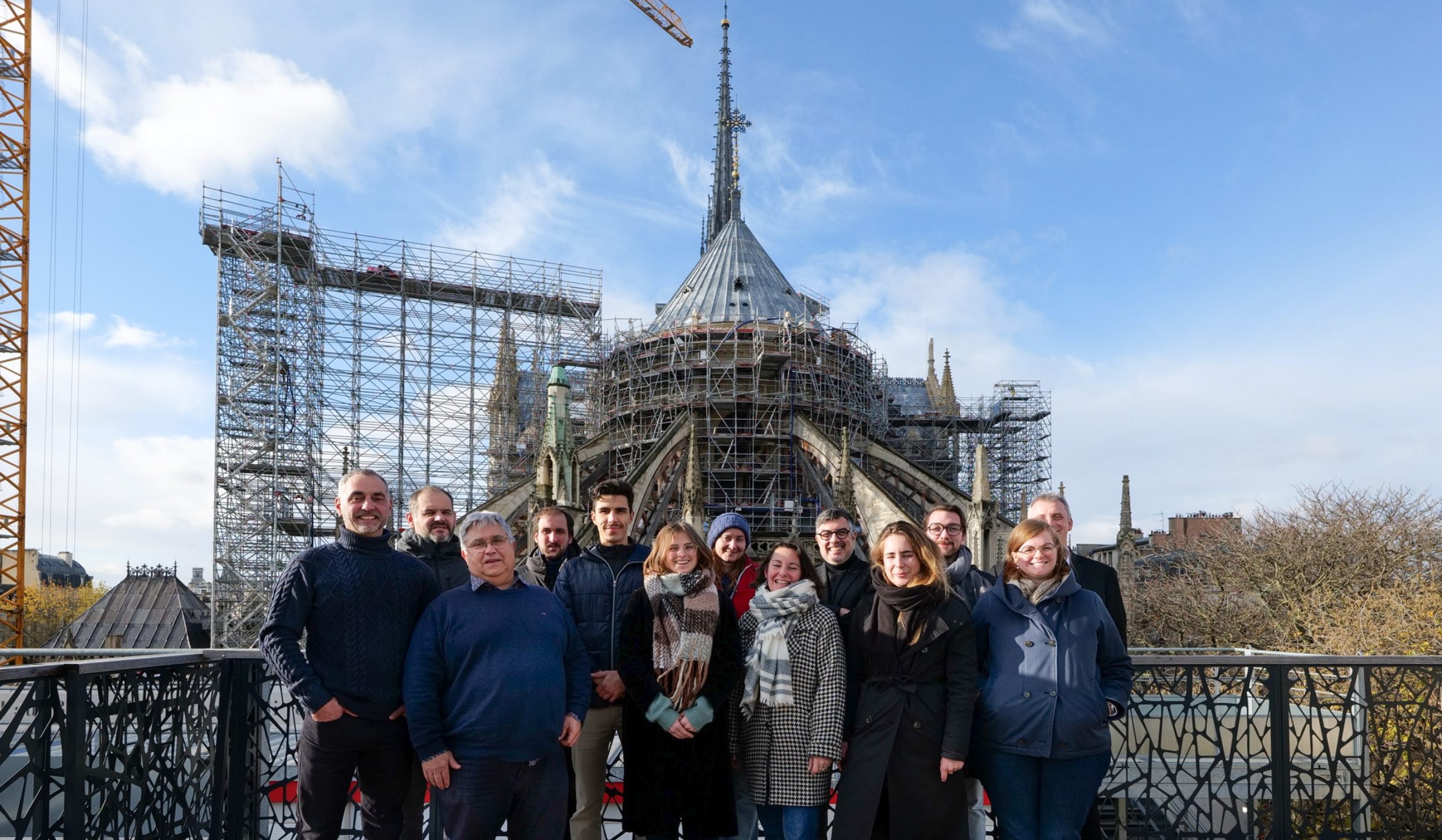 Equipe setec opency à Notre-Dame de Paris