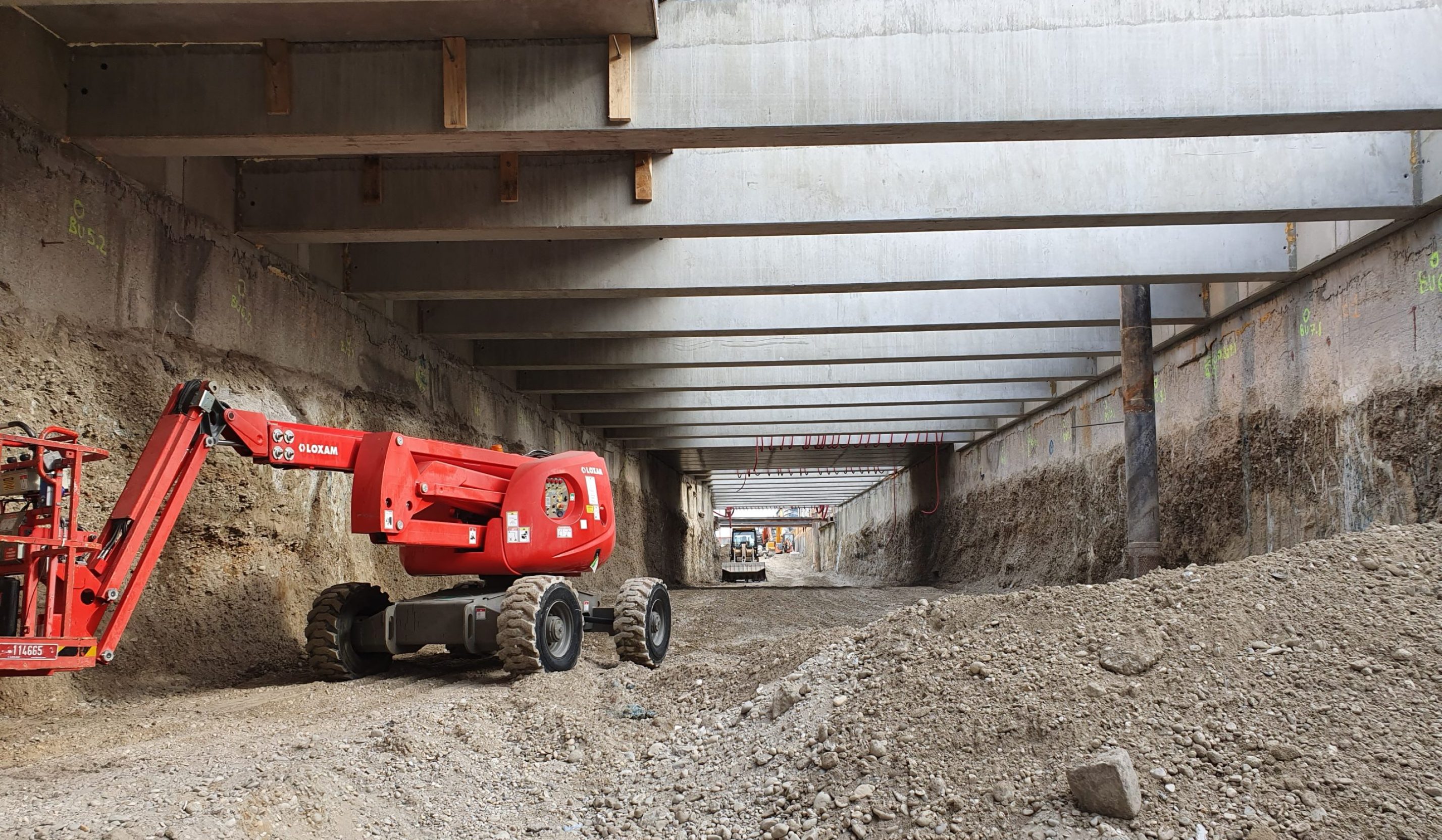 Travaux du tunnel Vivier Merle en juillet 2019