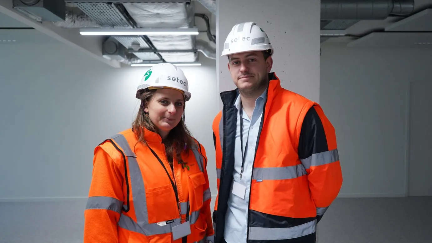 Léa et Thibault pilotes du projet pour setec opency