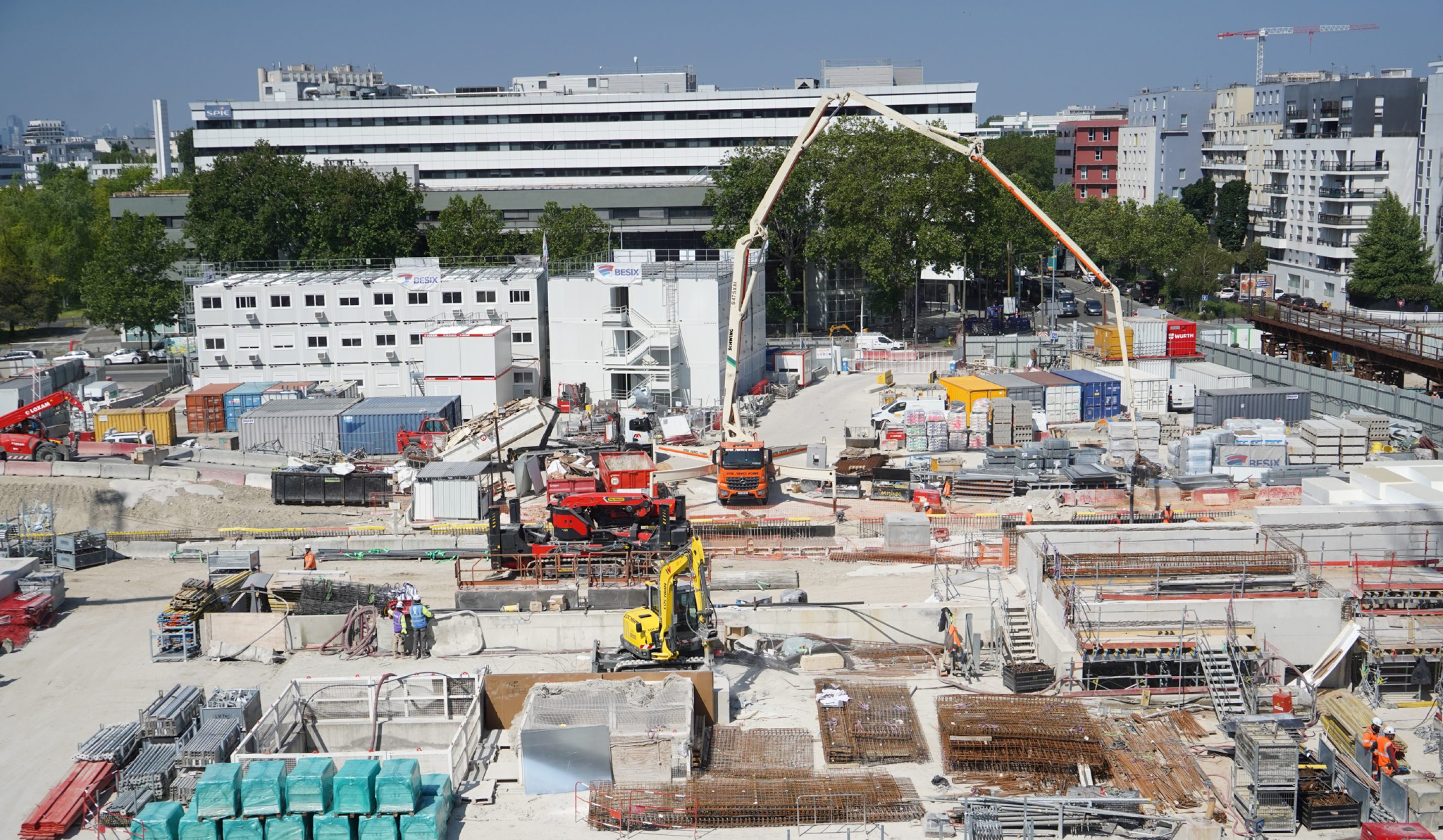 Installations de chantier , Gare SGP Saint-Denis, prorata