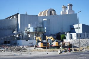 Le chantier de l'Unité d'Incinération et de Valorisation Énergétique Athanor à Grenoble