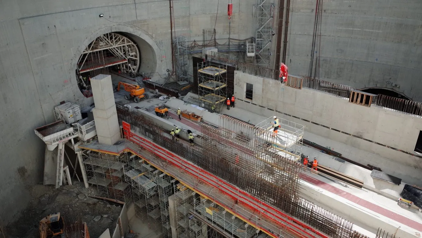 Chantier métro SGP Institut Gustave Roussy